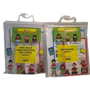 Level 2 Literacy Center In A Bag Lot Grade 3-5 Text Features & Main Idea Details